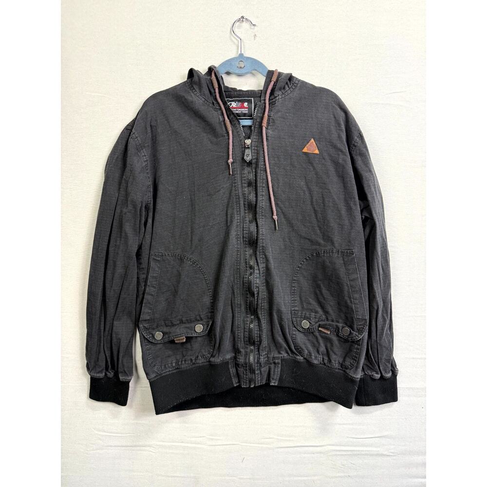 Orisue Jacket Womens 2XL Black Lined Long Sleeve Casual Hooded Pockets Full Zip